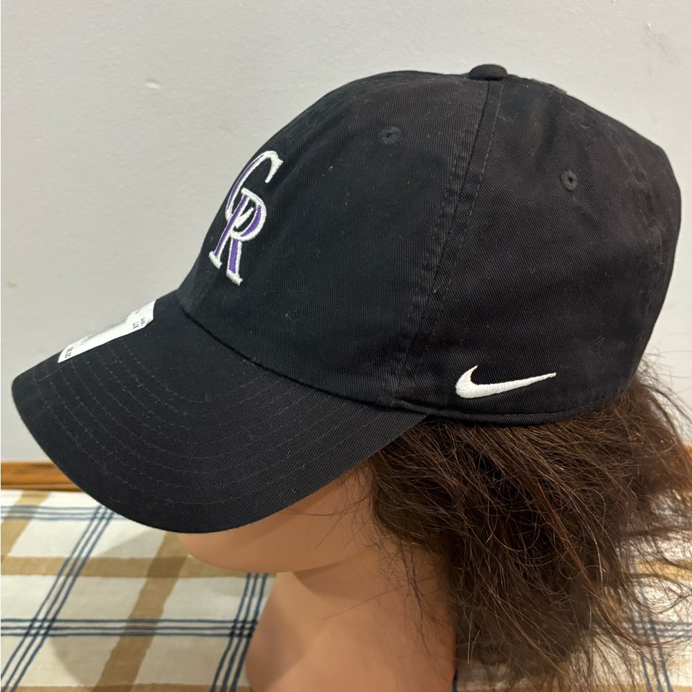 Nike Colorado Rockies Black Adjustable Baseball Cap